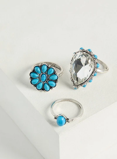 Turquoise Ring Set
