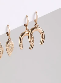 Western Hoop Earring Set