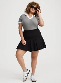 Pleated Mini Skirt