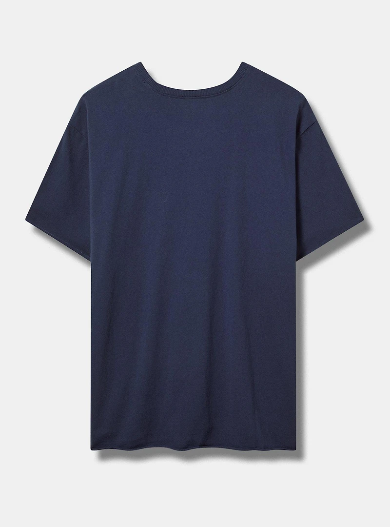 Flag Relaxed Heritage Jersey Raw Edge Tee