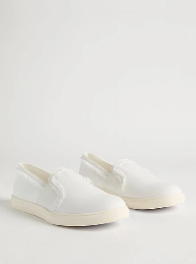 Frayed Slip-On Sneaker (WW