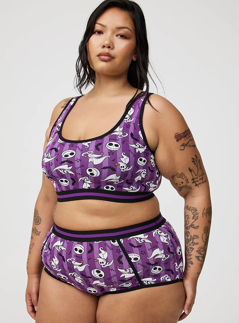 Nightmare Before Christmas Cotton Bralette