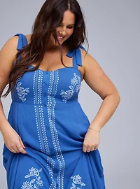 Belle Isle Button Front Midi Dress