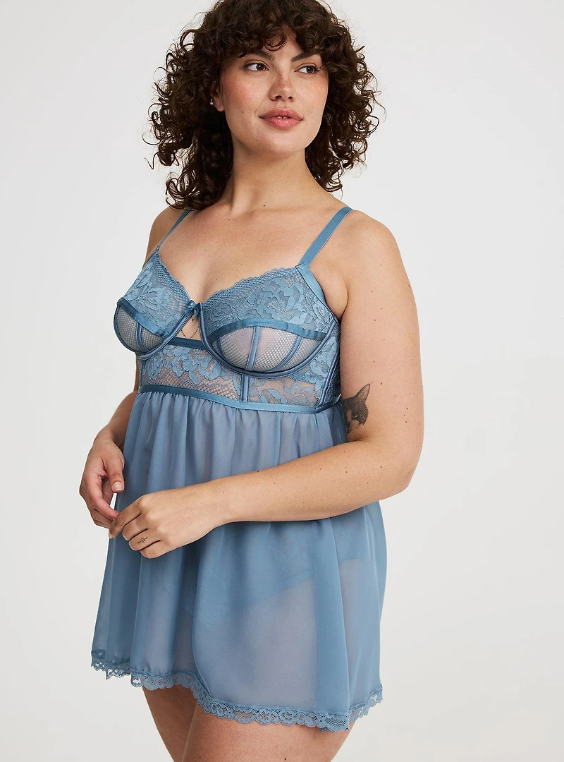 Underwire Bella Donna Lace Babydoll