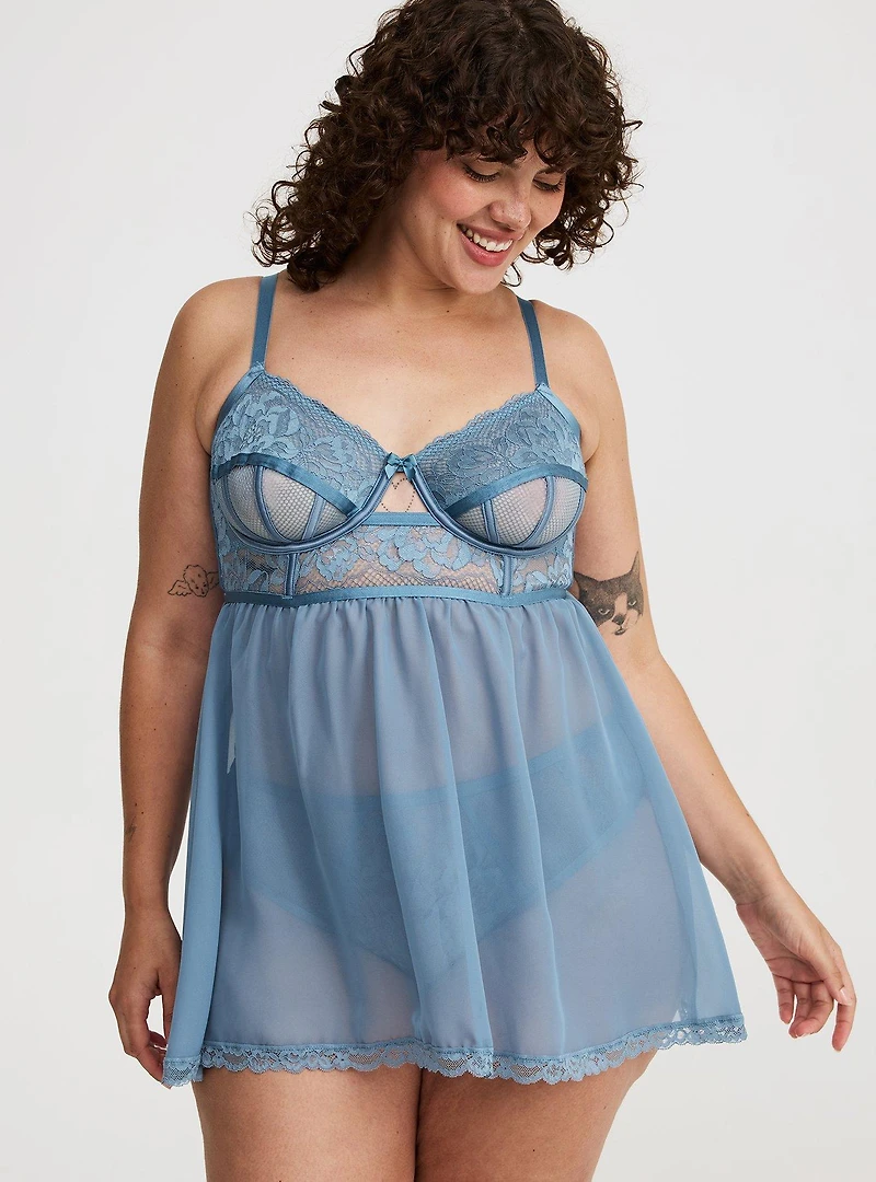 Underwire Bella Donna Lace Babydoll