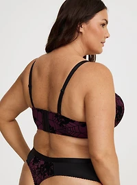 Flocked Mesh Wide Side Thong