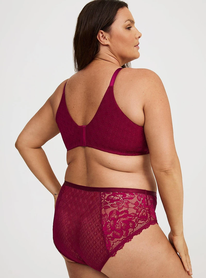 Lace Mid-Rise Hipster Panty