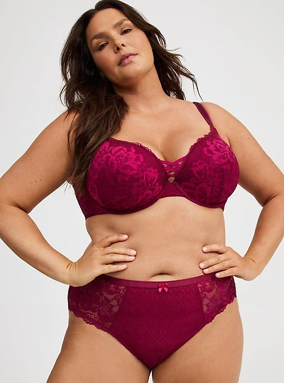 Lace Mid-Rise Hipster Panty