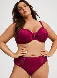 Lace Mid-Rise Hipster Panty