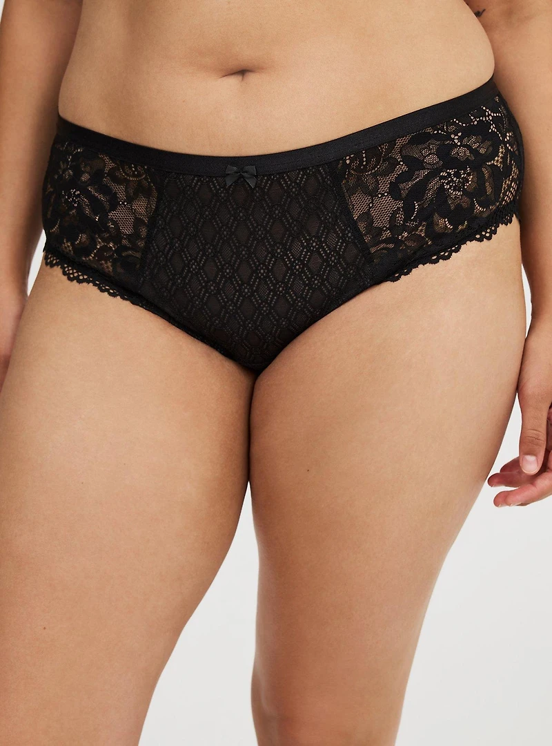 Lace Mid-Rise Hipster Panty