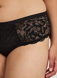 Lace Mid-Rise Hipster Panty