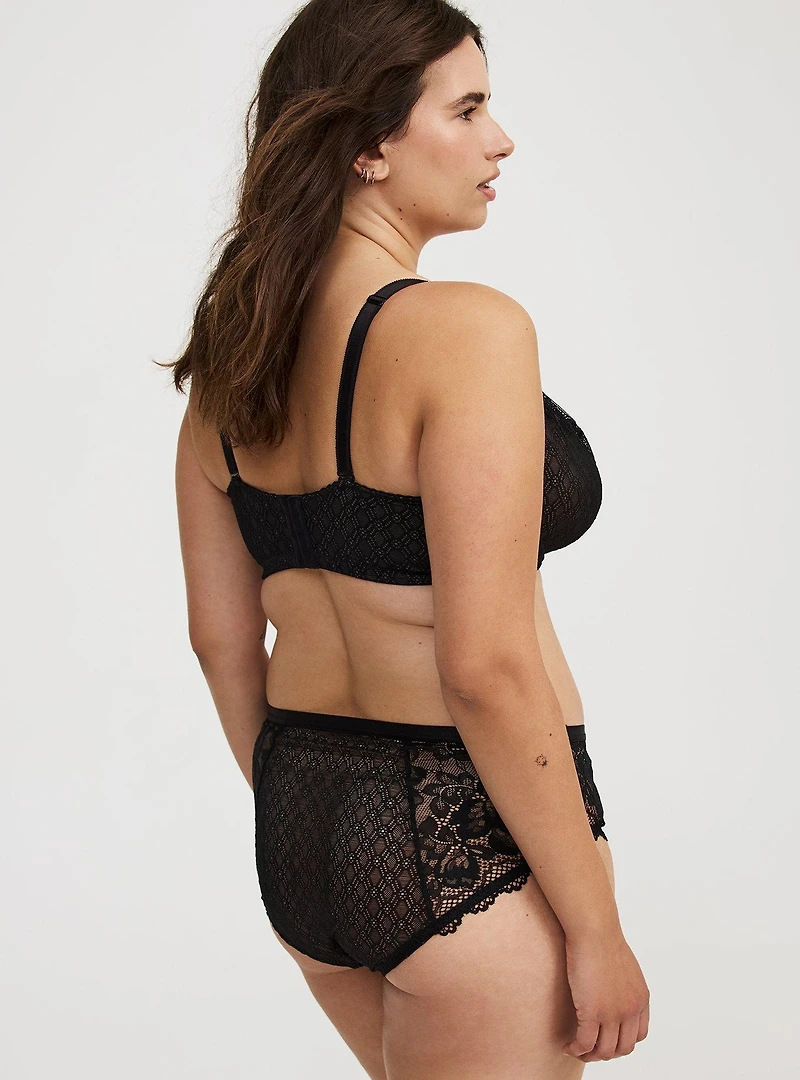 Lace Mid-Rise Hipster Panty