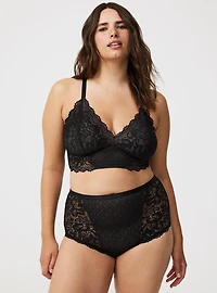 Lace High-Rise Brief Panty