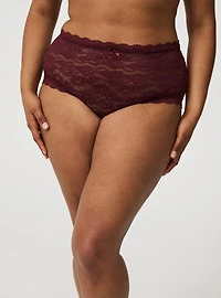 Simply Lace Mid-Rise Brief Panty
