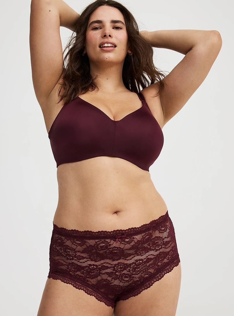Simply Lace Mid-Rise Brief Panty