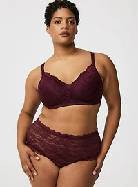 Simply Lace Mid-Rise Brief Panty