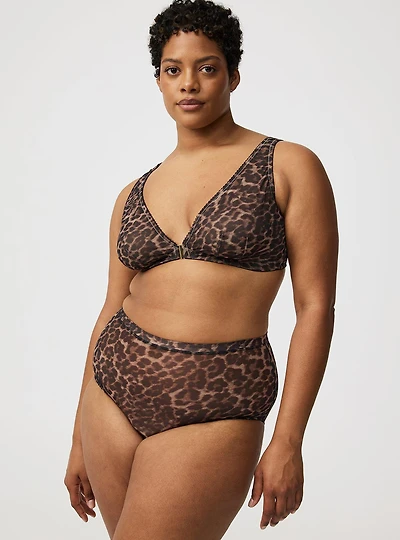 Mesh Mid-Rise Brief Panty