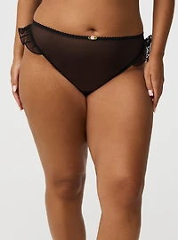 Ruffle Mesh Tanga