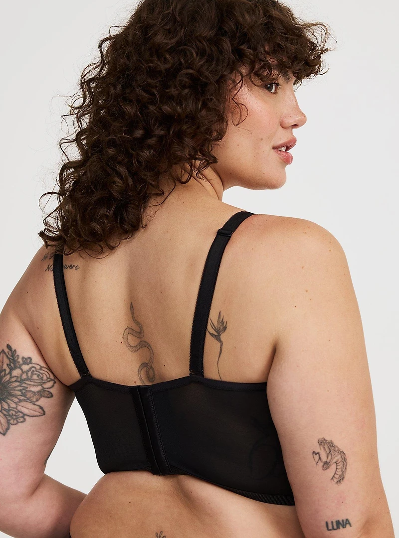 Halloween Push-Up Plunge Longline Bra