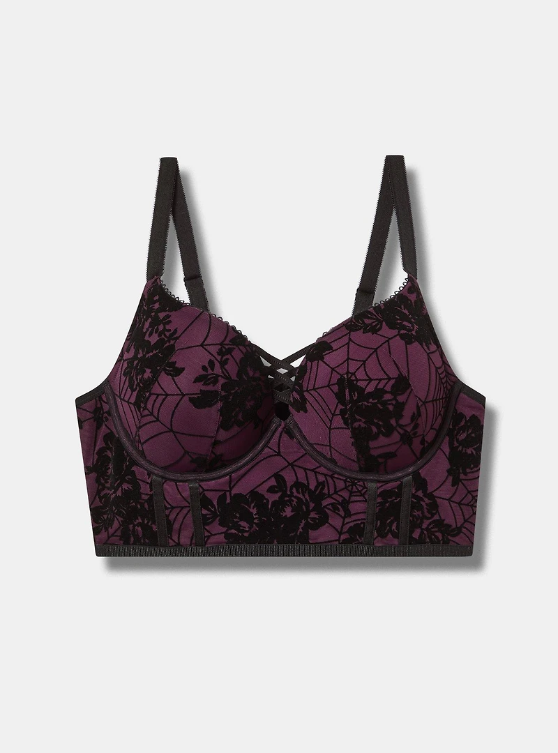 Halloween Push-Up Plunge Longline Bra