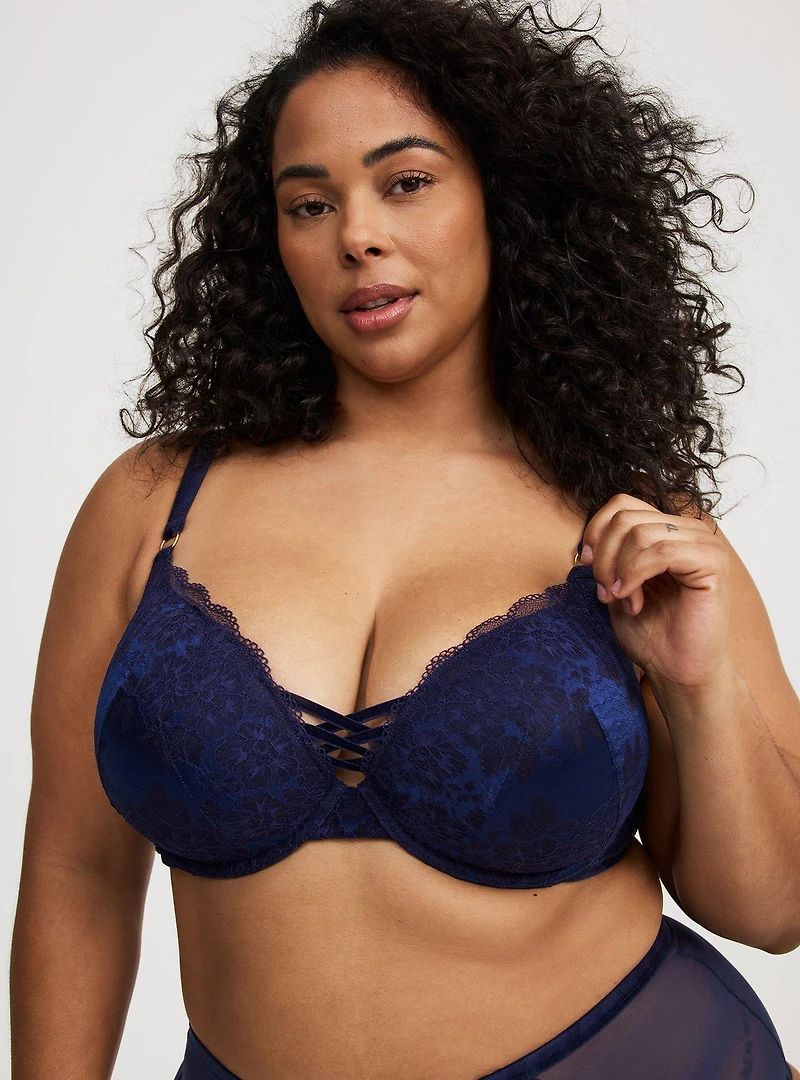 Plunge Unlined Boudoir Lace Bra