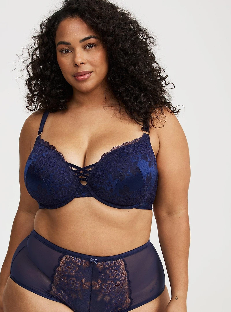 Plunge Unlined Boudoir Lace Bra