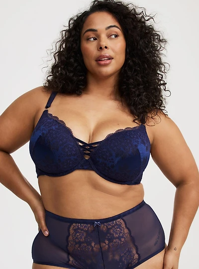 Plunge Unlined Boudoir Lace Bra
