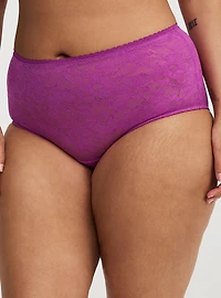 Poppy Lace Mid-Rise Brief Panty