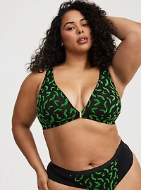 Unlined Plunge Front-Close Bralette