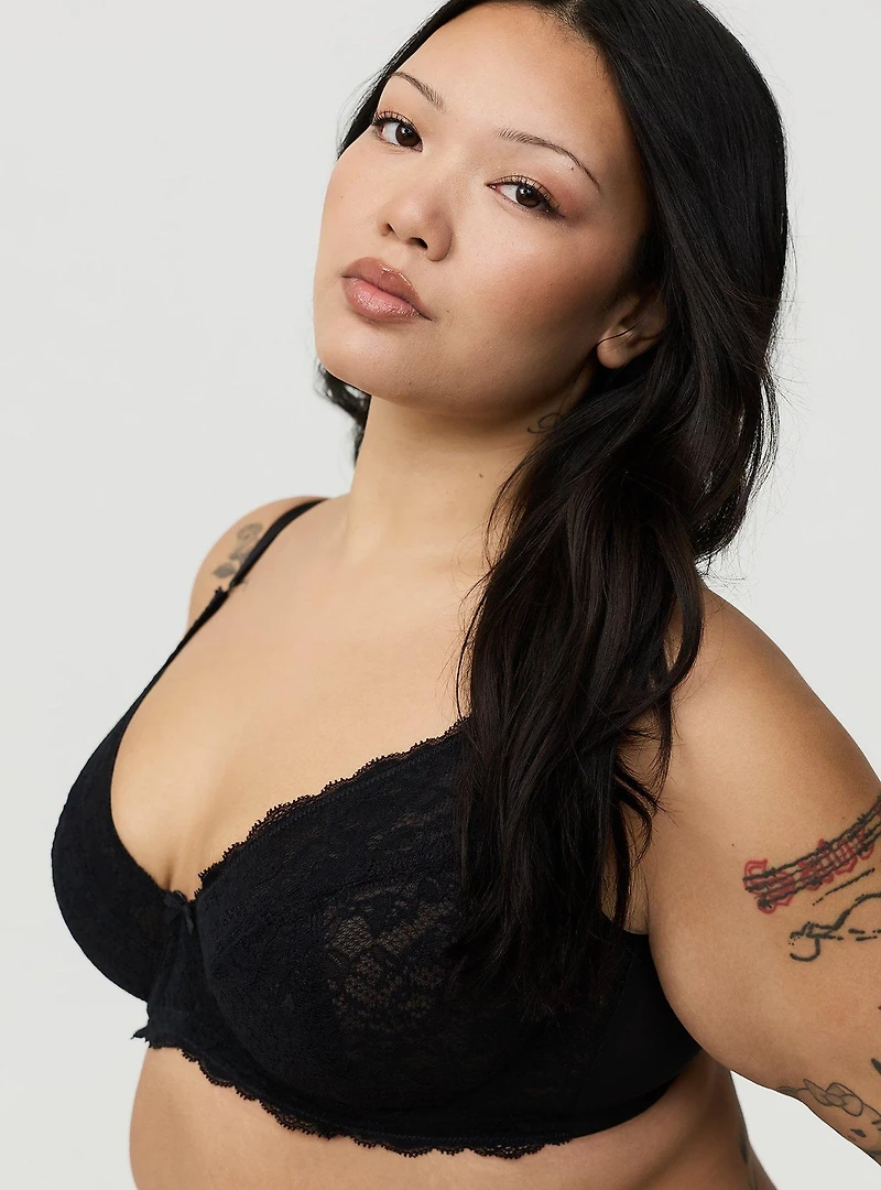 Full-Coverage Unlined Bra