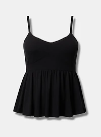 Smocked Criss-Cross Babydoll Top