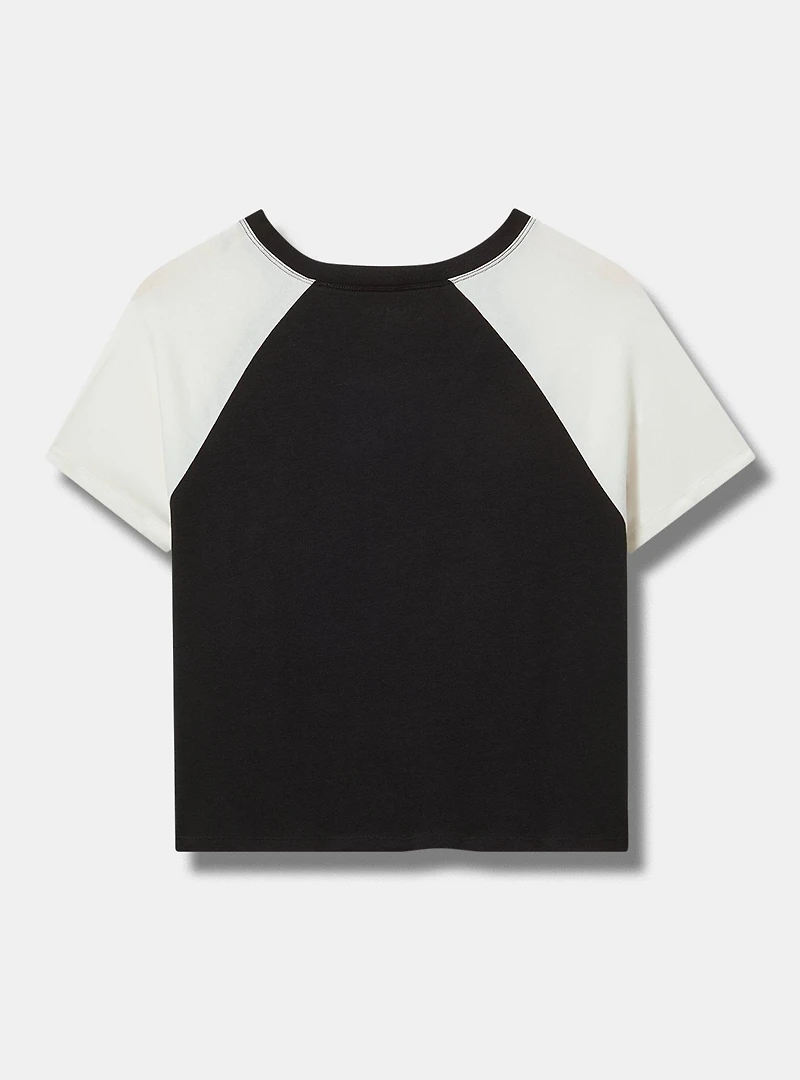 Rainbow Fitted Vintage Jersey Ringer Tee