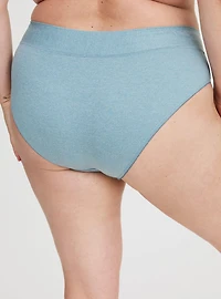 Microfiber Cross Front Mid-Rise Hipster Panty