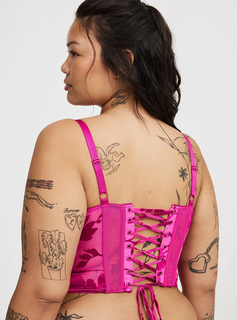 Burnout Satin Bustier