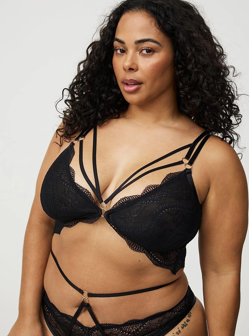 Strappy Wireless Lace Bralette