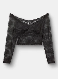 Off-Shoulder Lace Top