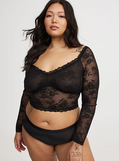Off-Shoulder Lace Top