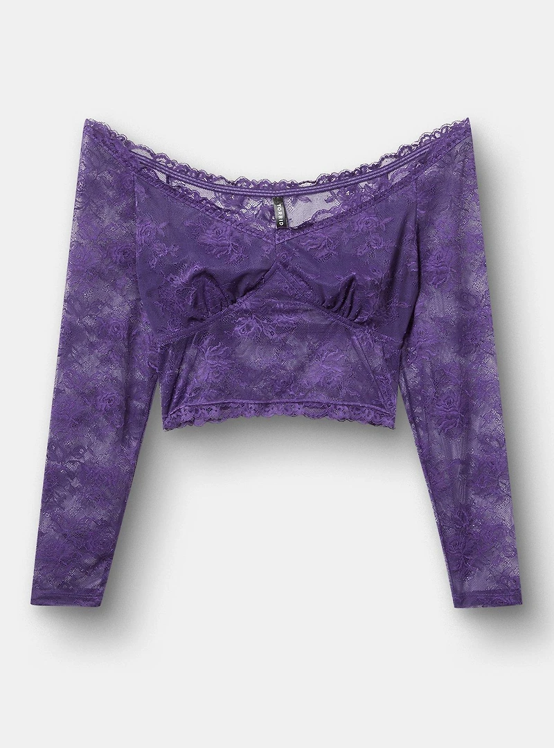 Off-Shoulder Lace Top