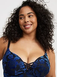 XO Plunge Push-Up Longline Bra