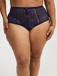 Boudoir Lace High-Rise Brief Panty