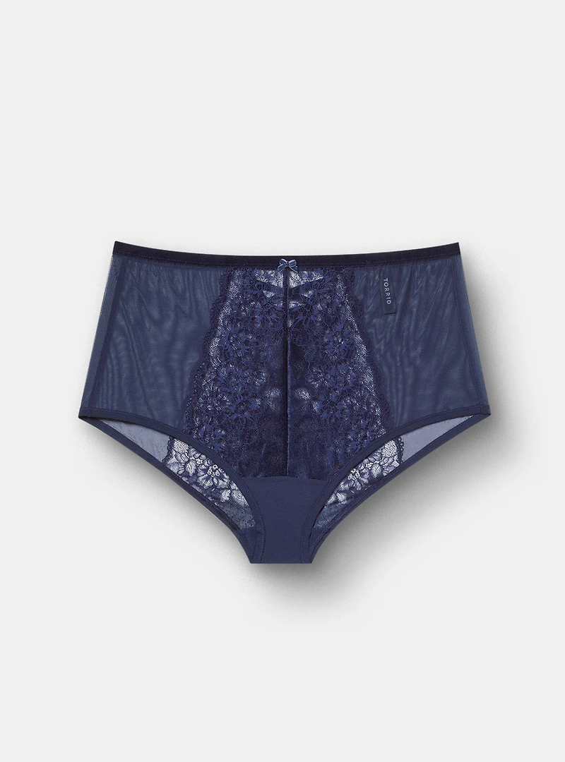 Boudoir Lace High-Rise Brief Panty