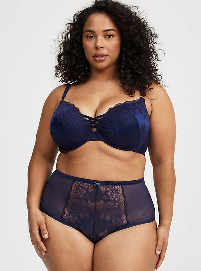 Boudoir Lace High-Rise Brief Panty