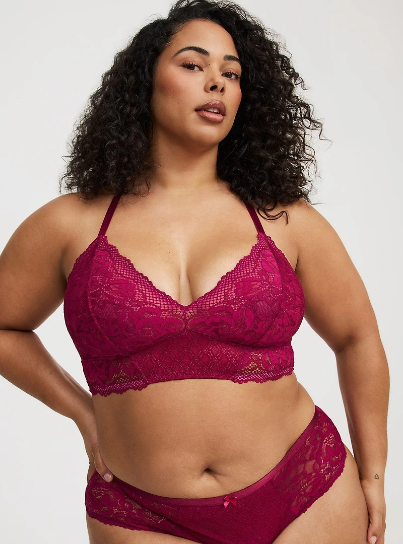 Unlined Bella Donna Lace Bralette