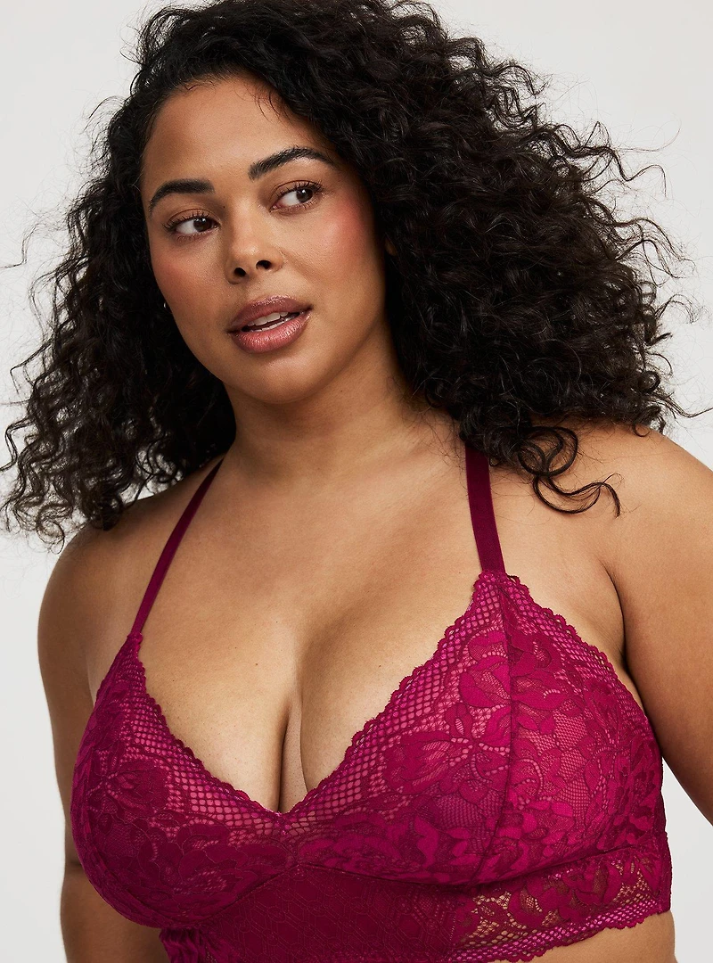 Unlined Bella Donna Lace Bralette