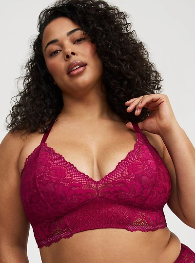 Unlined Bella Donna Lace Bralette