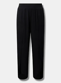 Mid-Rise Pull-On Open-Leg Pant