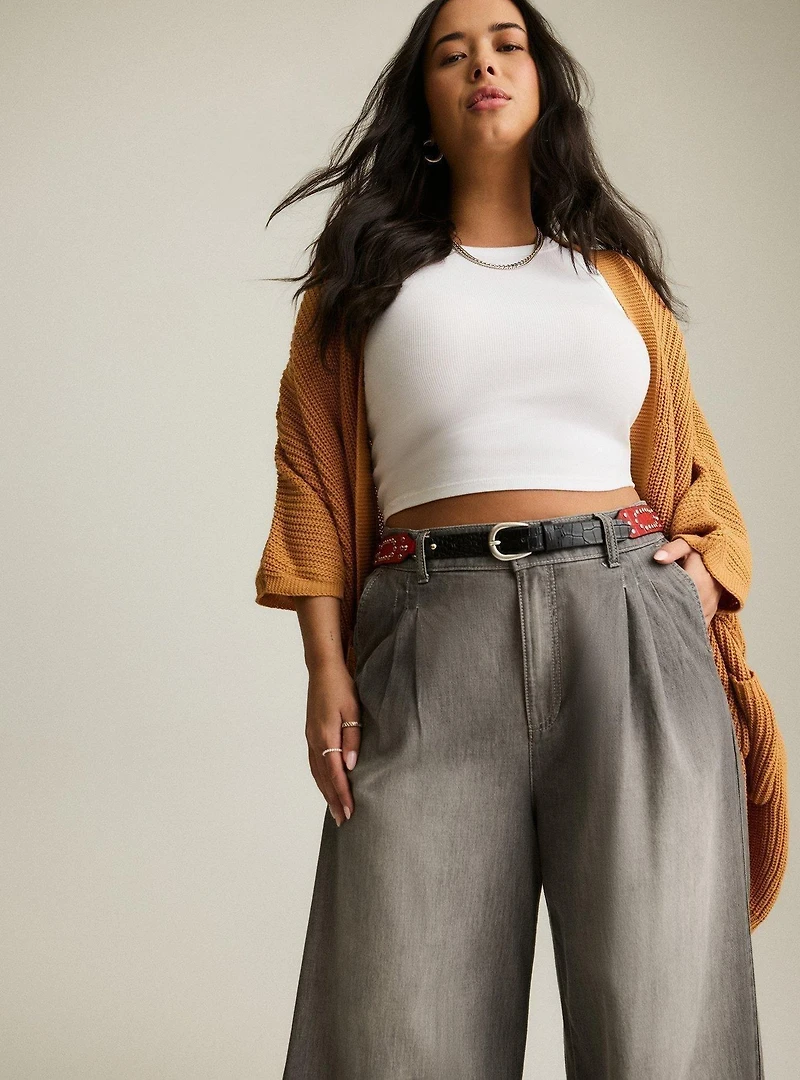 Festi High-Rise Relaxed Denim Trouser