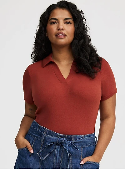 Heritage Rib Polo Tee