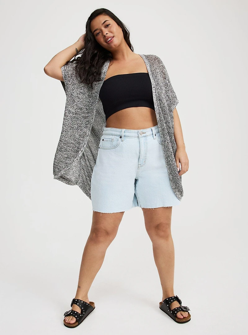 Open Knit Cocoon Cardigan