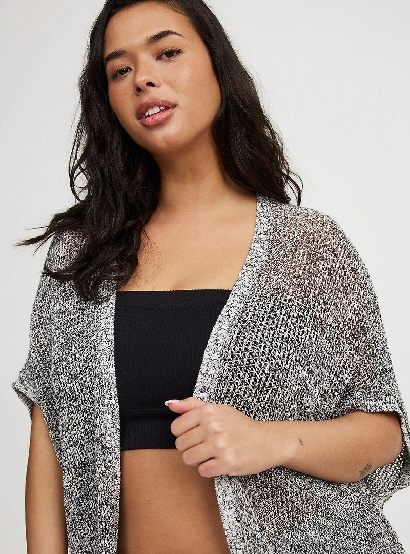 Open Knit Cocoon Cardigan